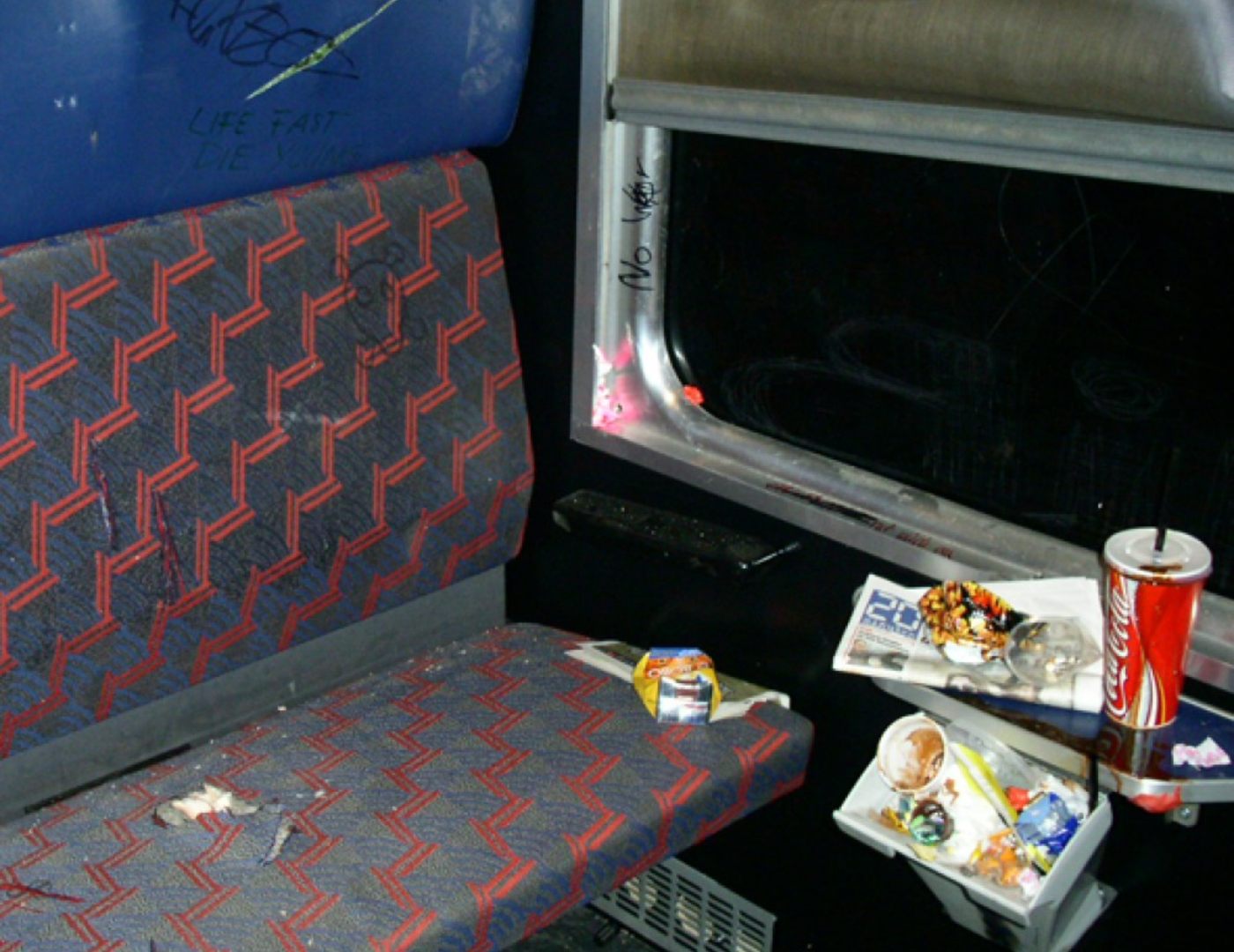 Vandalismus Personenzug SBB